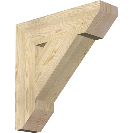 Ekena Millwork Traditional Slat Rough Sawn Bracket, Douglas Fir, 6"W x 24"D x 24"H BKT06X24X24TRA06RDF